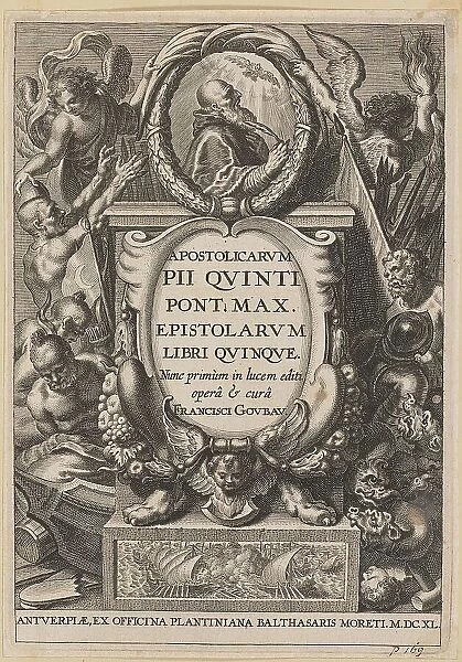 Title Page for Apostolicarvm PII Qvinti Pont. Max... 1640. Creator: Unknown