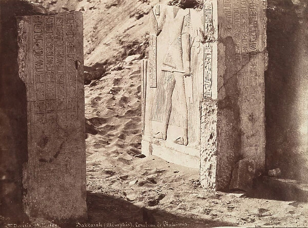 Tomb of Ptahmose, Saqqara (Memphis), 1859. Creator: Theodule Deveria