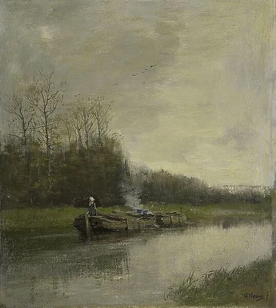 Towing boat, c.1860-c.1888. Creator: Anton Mauve