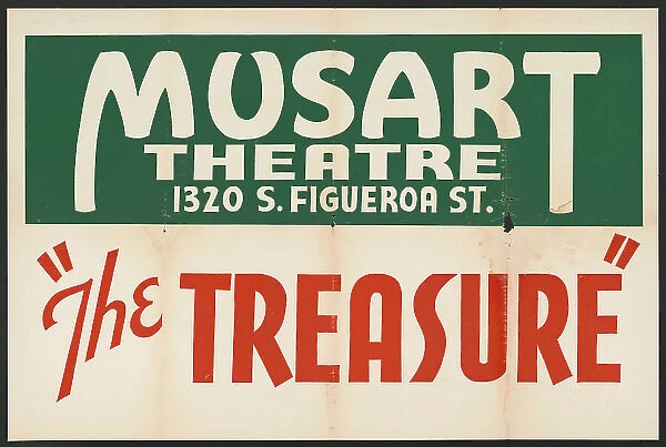 The Treasure, Los Angeles, 1937. Creator: Unknown