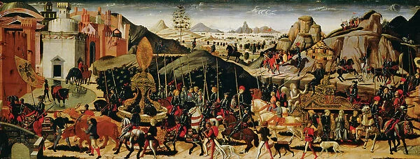 The Triumph of Camillus, ca 1470-1475. Artist: Biagio d Antonio, (Tucci) (1446-1516)