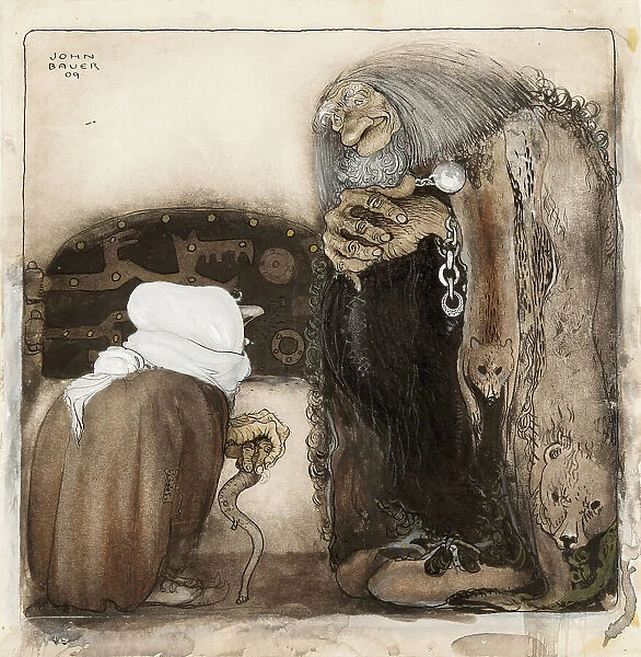 Two Trolls, 1909. Creator: Bauer, John (1882-1918)