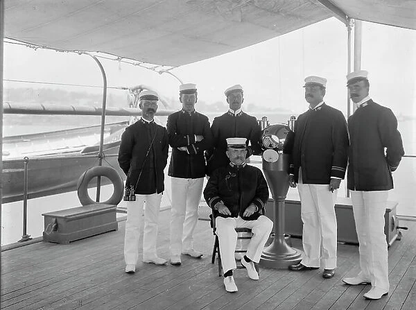 U.S.S. Nahant, captain and officers, 1898, 1898. Creator: Unknown