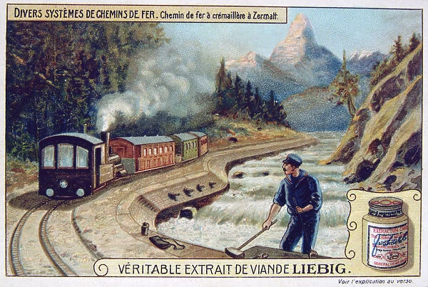 Various systems of railroads, Zermatt, Switzerland, c1900