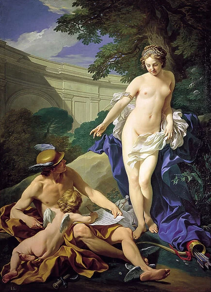 Venus with Mercury and Cupid. Artist: Van Loo, Louis Michel (1707-1771)