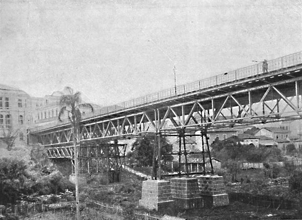 Viaducto do Cha, 1895. Artist: Paulo Kowalsky