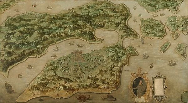 View of Ambon, c.1617. Creator: Anon