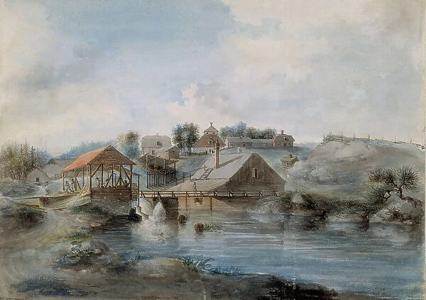 View from the Bernshammar Sawmill, 1793. Creator: Pehr Nordquist