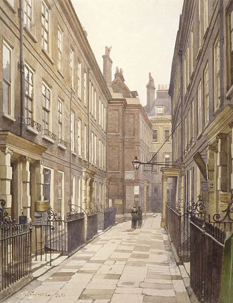 View of Catherine Court, Tower Hill, London, looking east, 1886. Artist: John Crowther