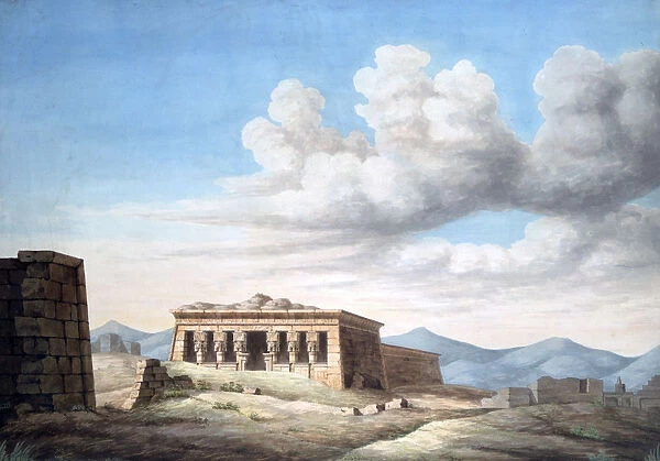 View of an Egyptian Temple, Dendera, 19th century