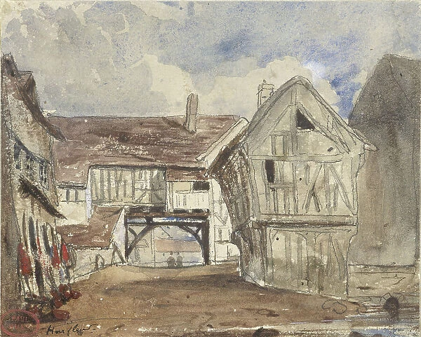 View at Honfleur, 1861-1866. Creator: Paul Huet