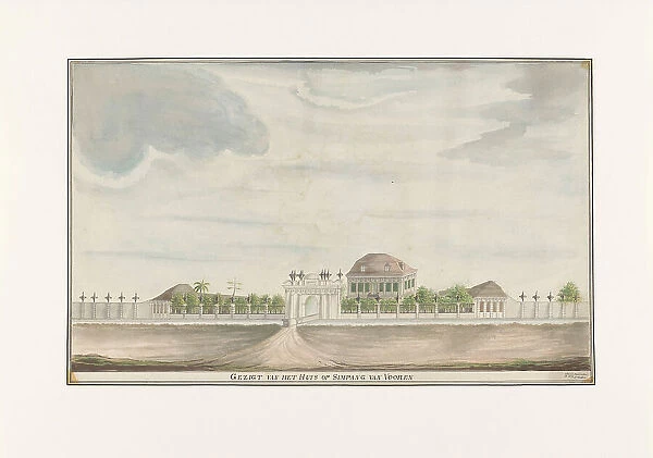 View of the House at Simpang van Vooren, 1809. Creator: C. Coolen