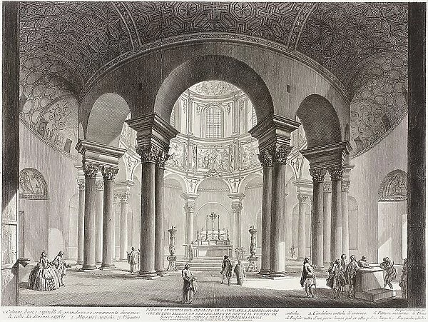 View of the interior of the Tomb of Saint Costanza, built by Constantine the Great... c1760-1778. Creator: Giovanni Battista Piranesi