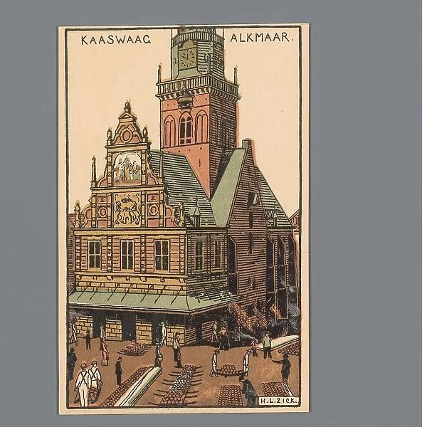 View of the Kaaswaag in Alkmaar, 1900-1925. Creator: Unknown