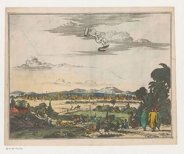 View of Kashan, c.1698-c.1725. Creators: Anon, Pieter van der Aa, Carel Allard