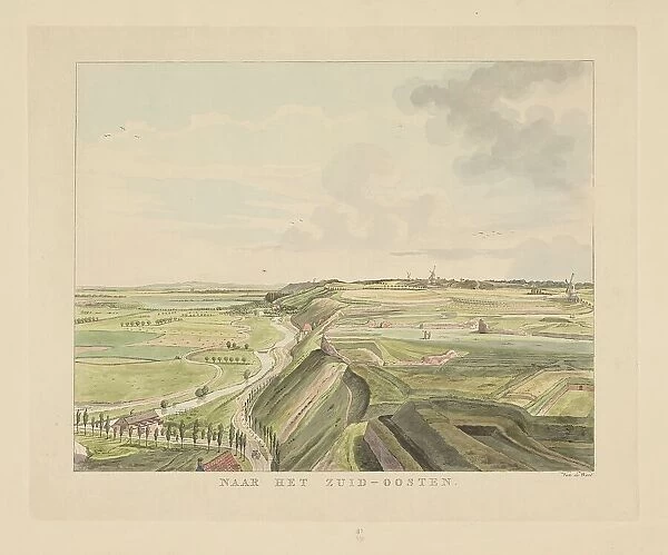 View of the landscape southeast of Nijmegen, 1815-1824. Creator: Derk Anthony van de Wart