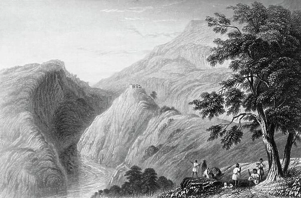 View near Kursalee, 1845. Creator: Unknown
