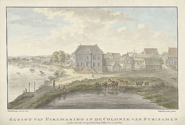 View of Paramaribo, 1770-1818. Creator: Jan Antonie Kaldenbach