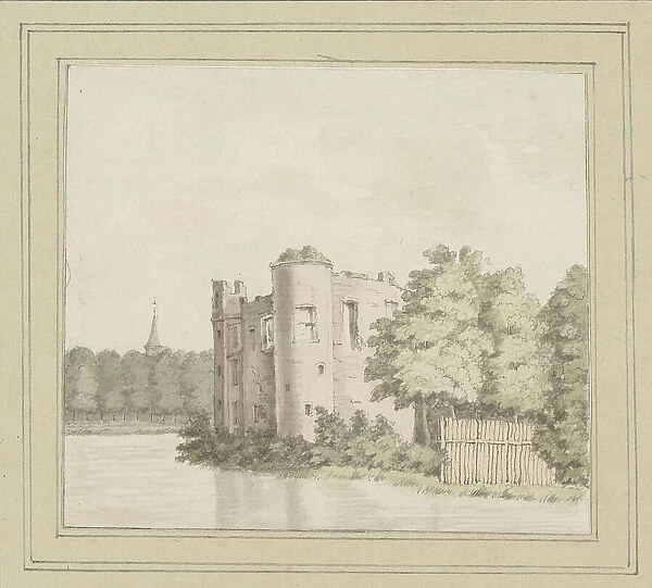 View of the ruins of Kasteel Ravesteyn or Slot Heenvliet, c. 1750-c. 1800. Creator: Anon