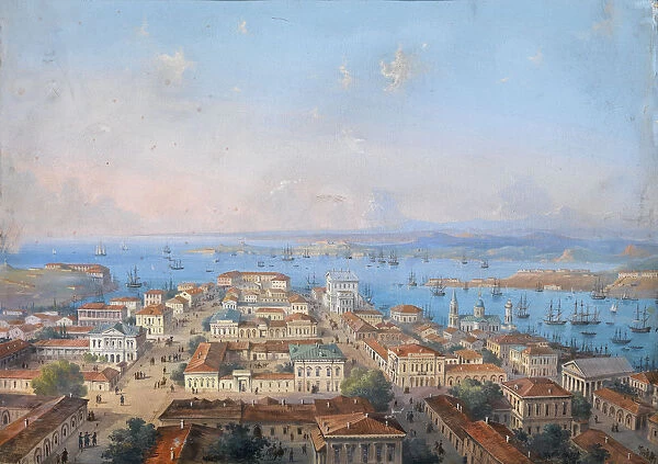 View of Sevastopol, 1860s-1870s. Artist: Bossoli, Carlo (1815-1884)