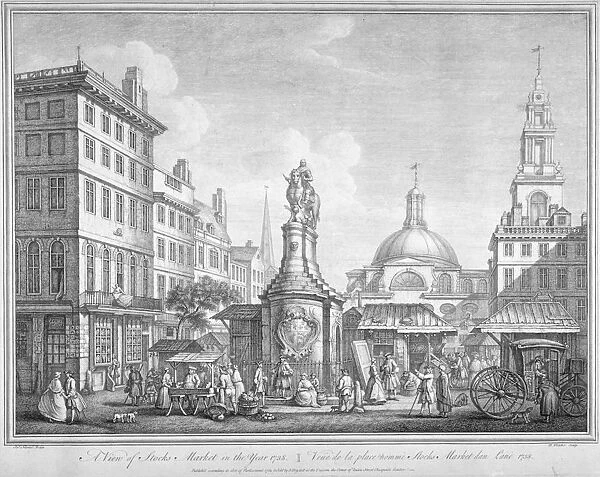 View of the Stocks Market in Poutry, City of London, in the year 1738 (1752). Artist