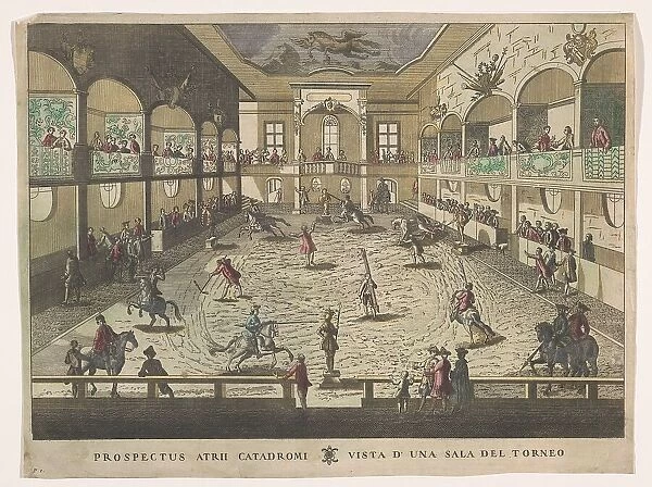 View of a tournament school, 1700-1799. Creator: Unknown