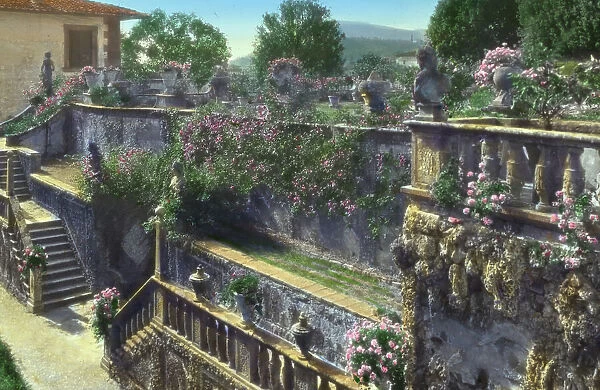 Villa Gamberaia, Settignano, Tuscany, Italy. Creator: Frances Benjamin Johnston