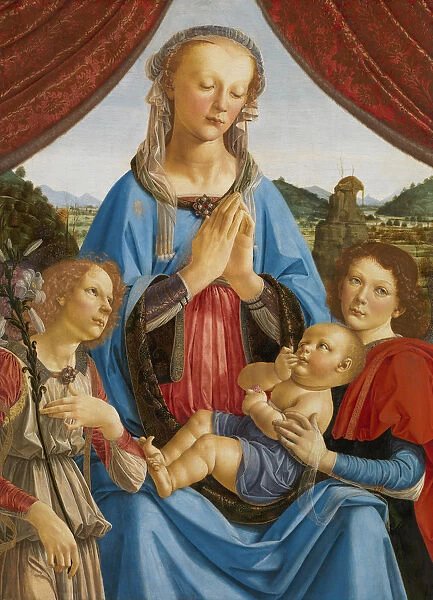 The Virgin and Child with Two Angels (Madonna di Volterra), ca 1471-1472. Creator: Verrocchio