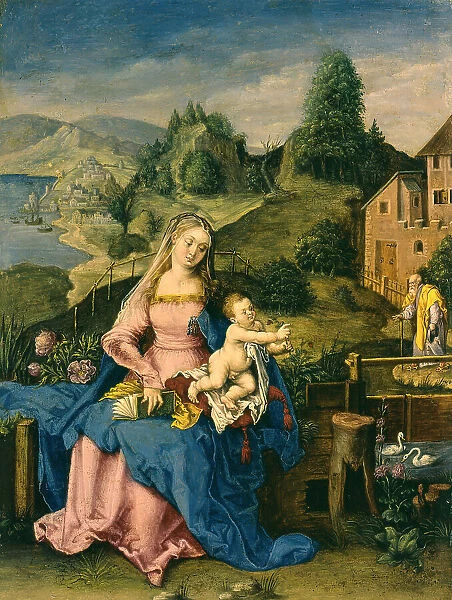 Virgin and Child in a Landscape, c1600. Creator: Unknown