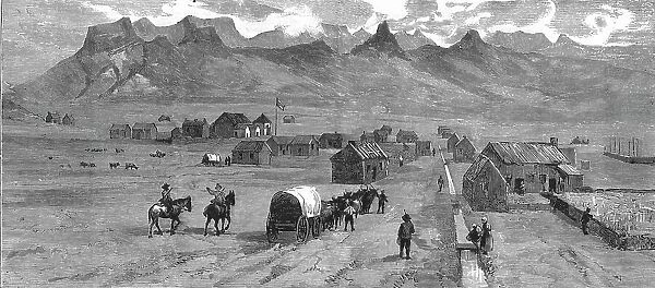 Vrijheid, the intended capital of the new Dutch annexation in Zululand, South Africa, 1886. Creator: Unknown