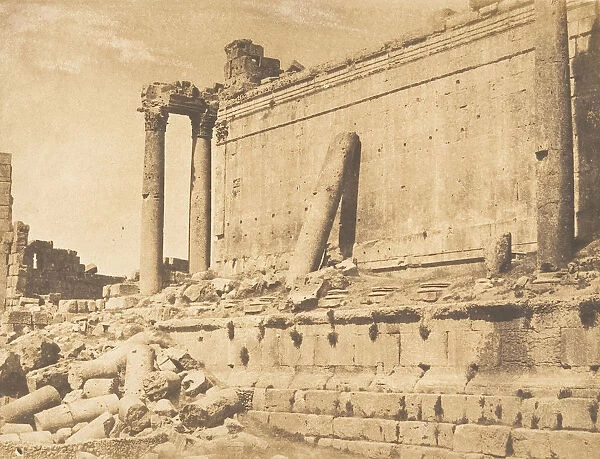 Vue du Temple de Jupiter, a Baalbek (Heliopolis), September 15, 1850