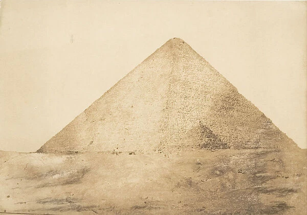 Vue de la grande pyramide (Cheops) prise a l angle S. E. December 1849