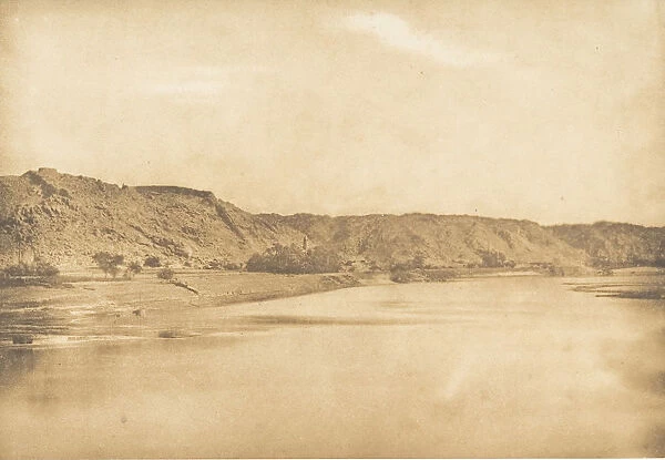 Vue prise au Sud-Est de Philae - Village d El-Bab, 1849-50. Creator: Maxime du Camp