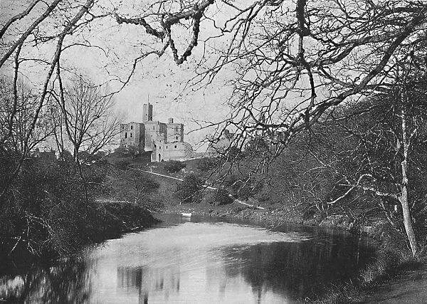 Warkworth Castle, c1896. Artist: M Aunty