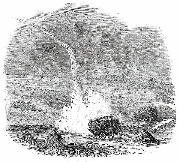 Waterspout at New Galloway, 1850. Creator: Unknown