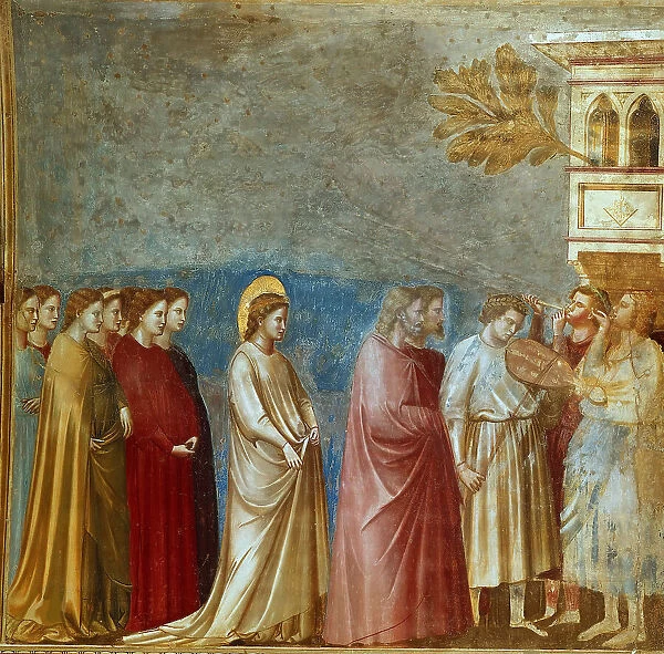 Wedding Procession (From the cycles of The Life of the Blessed Virgin Mary), 1304-1306. Creator: Giotto di Bondone (1266-1377)