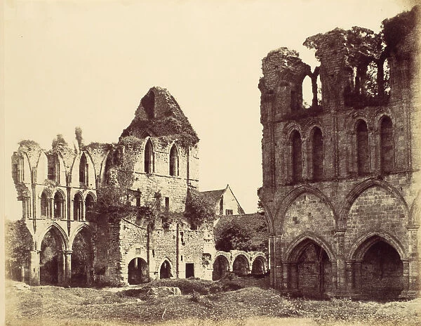 Wenlock Abbey, 1858. Creator: Alfred Capel-Cure
