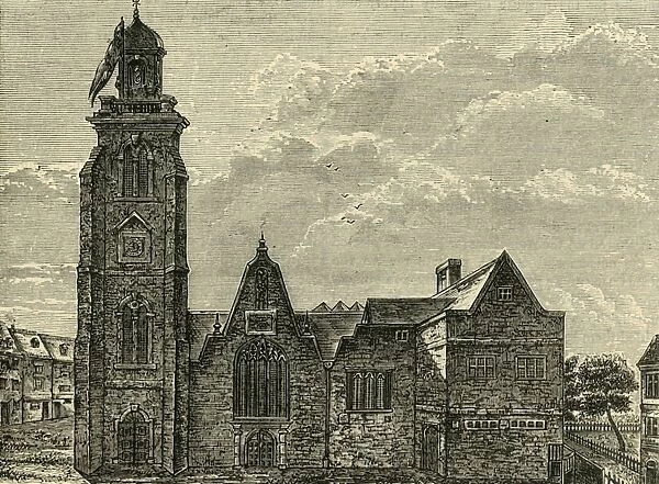 West View of the Old Church of St. Martin s-in-the-Fields; Pulled Down in 1721, (1881)