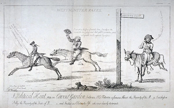 Westminster Races... 1784. Artist: Isaac Cruikshank