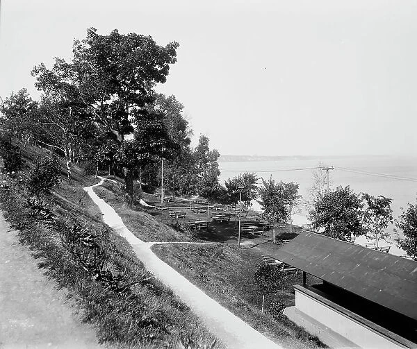 White Fish [sic] Bay from terrace, between 1880 and 1899. Creator: Unknown