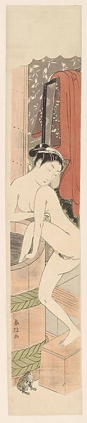 A Woman bathing, ca 1770