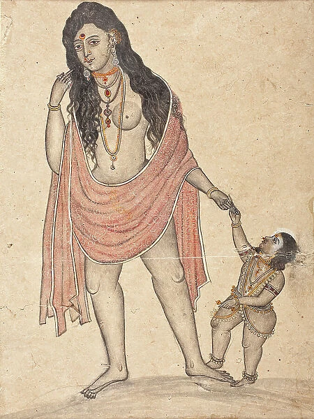 Woman and Child, Early to mid-19th century. Creator: Unknown