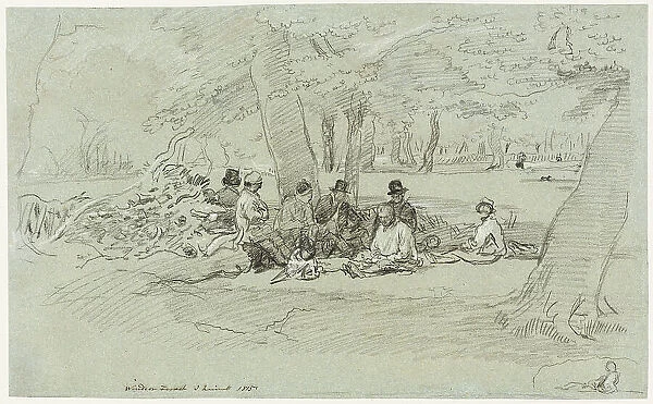 The Woodcutters Repast, 1815. Creator: John Linnell