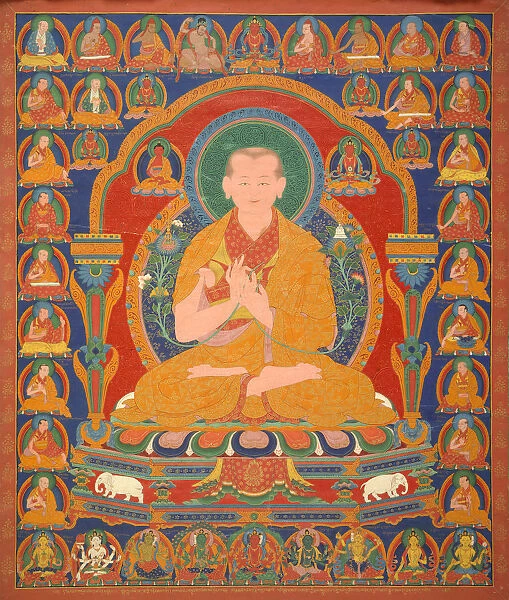 Yong Zin Khon Shogpel: Seventh Abbot of Ngor Monastary, 16th century. Creator: Unknown