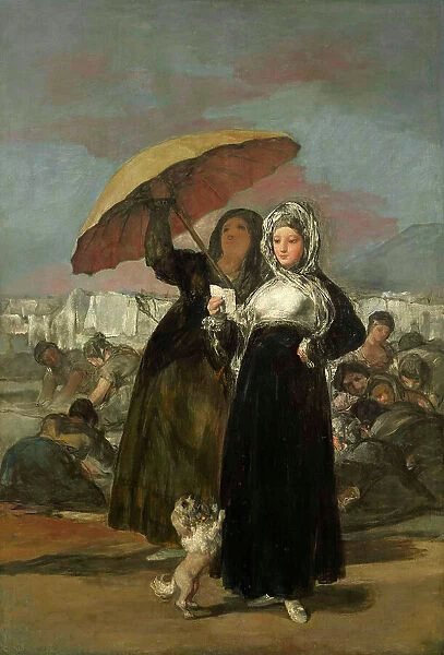 Young Women with a Letter, ca 1813-1820. Creator: Goya, Francisco, de (1746-1828)