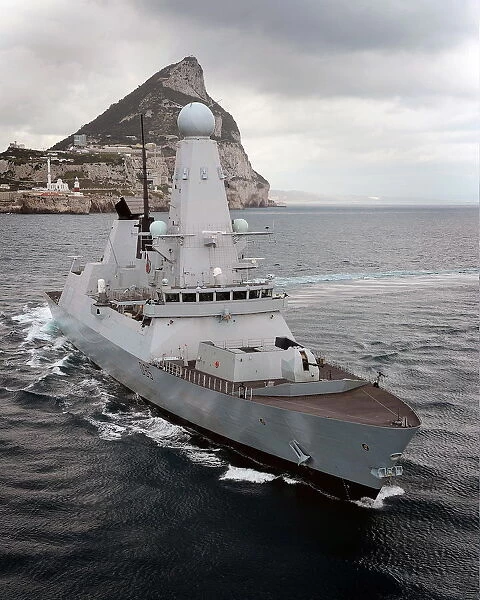 HMS Dragon Near Gibraltar