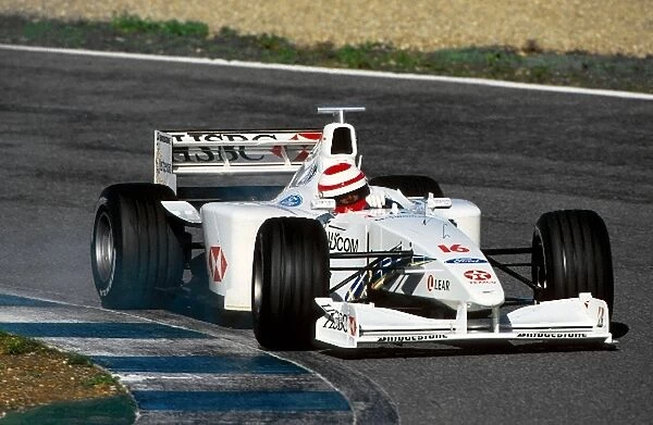 Formula One Testing: Eddie Irvine Stewart Ford SF3 had his first test for the team