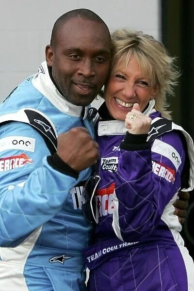 The Race. L-R Nigel Benn (GBR), Former boxing World Champion and Ingrid Tarrant 