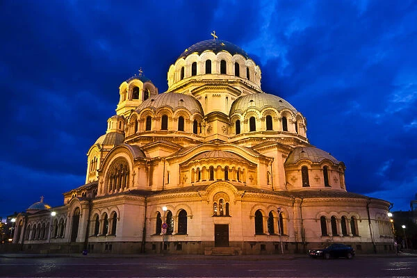 Alexander Nevsky Cathedral at Night, Sofia, Bulgaria