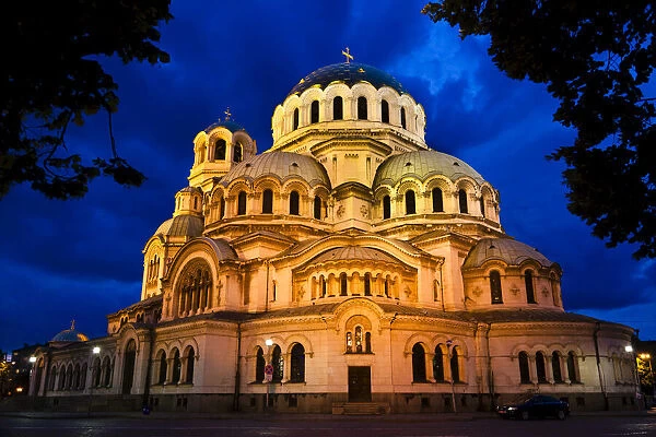 Alexander Nevsky Cathedral at Night, Sofia, Bulgaria